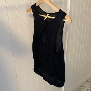 Free people blouse style open front tank